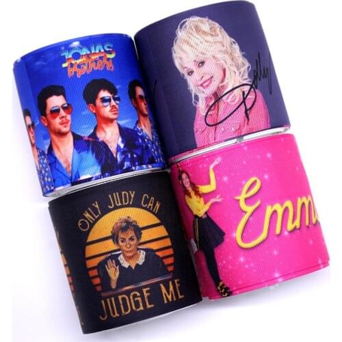 Free shipping 50 yard cartoon printed grosgrain ribbon 31408