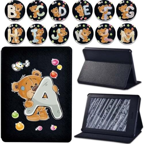 Printed Leather Tablet Cover Case for Amazon Kindle 8th / 10th Paperwhite 1 / 2 / 3 / 4 Foldable Tablet Protective Case