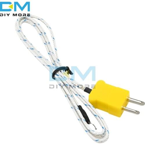 K-Type Thermocouple Temperature Sensor Probe 100CM 1M Thermal Tester Probe for Temperature Controller Thermostat Thermoregulator