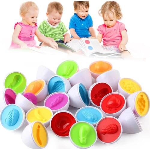 Puzzle Skills Study Toys Matching Eggs Exercise Shape Sorting & Color Recognition Toys for Kids M09