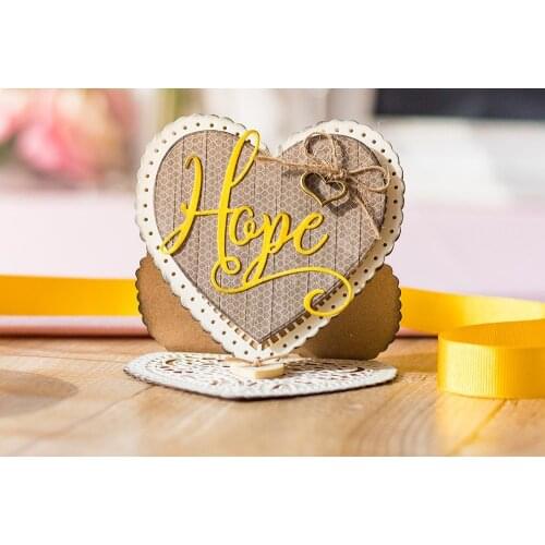 Good Word "Hope" Metal Cutting Dies Stencils DIY Scrapbooking Album Paper Cards Craft Decorative Embossing New