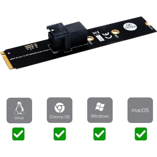 M.2 Module with Mini-SAS H D SFF-8643 36-Pin Connector for U.2 SFF-8639 NVMe SSD Upward miniSAS Support In tel 750 2.5 Wholesale