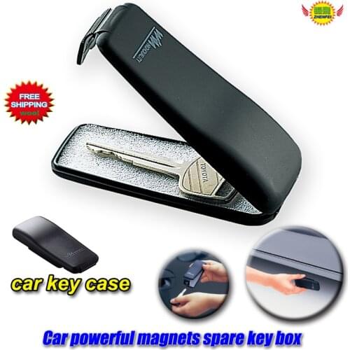 Magnetic Car key Holder case spare emergency Outdoor Stash Key Safe Box With Magnet For Home Office Car Truck Caravan Secret Box