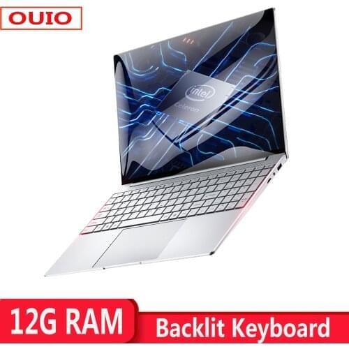 Notebook Computer 12GB RAM 1TB 512GB 256GB 128GB SSD Laptop With Backlit Keyboard IPS Display Windows 10 For Students Office