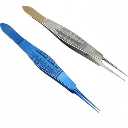 Straight Castroviejo Tying Forcep 110mm with 6mm tying platform Ophthalmic Surgical instruments