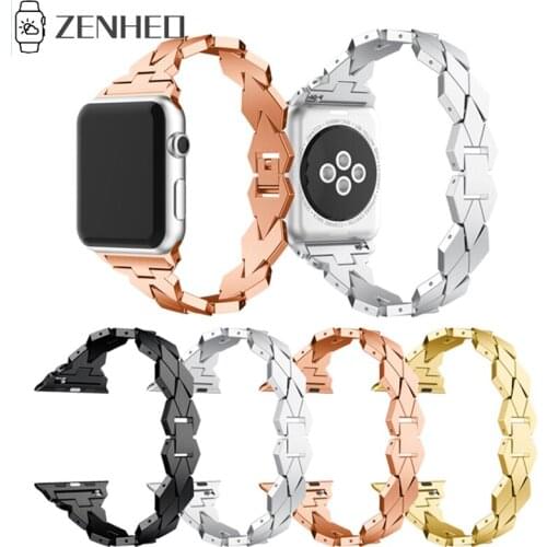 Watchband For Apple Watch Band 44mm 40mm 38mm 42mm Metal Rhinestone Bracelet Stainless Steel Strap For iWatch Series 4 3 2 1