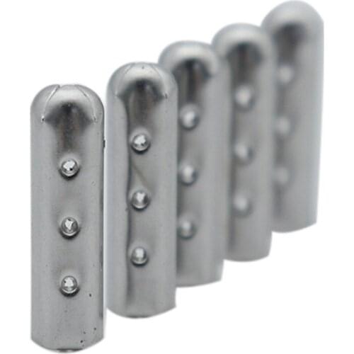 4PCS Women Men Shoe Lace silver Tips Replacement Head for Shoestrings Bullet Aglets Round Accessories for DIY Shoelaces