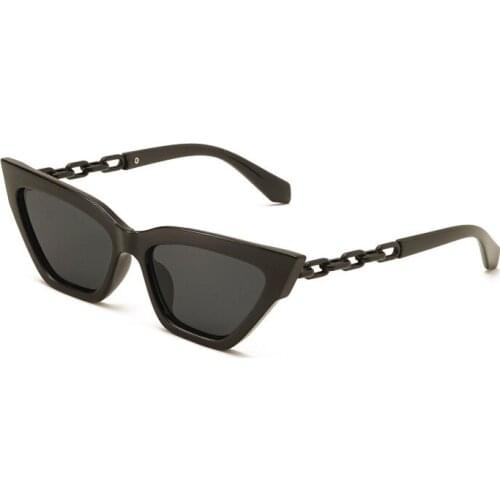 Cat Eey Metal Chain Temples Sunglasses Women 2021 New Fashion Luxury Brand Design Sun Glasses Men Handsome Vintage Shades UV400