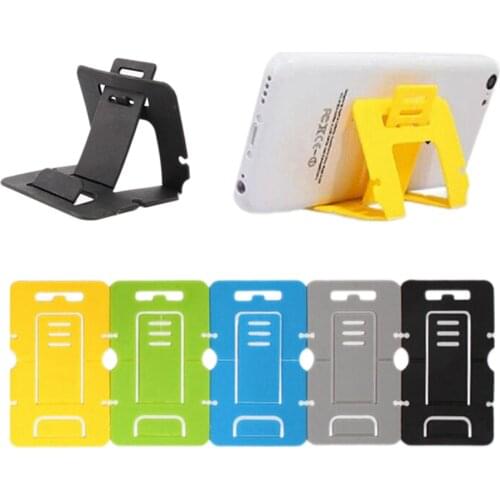 1pc Phone Holder Universal Cute Portable Phone Stand Mini Adjustable Foldable Card Wallet Cell Phone Desk Stand Holder