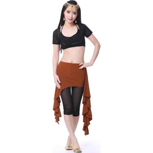 The new Crystal Cotton skirts practice belly dance clothing belly dance hip towel towel waist belt training clothes hip