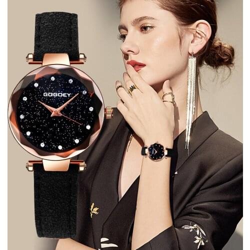 Gogoey Womens Watches 2019 Fashion Reloj Mujer Starry Sky Luxury Ladies Watches For Women Rhinestone bayan kol saati