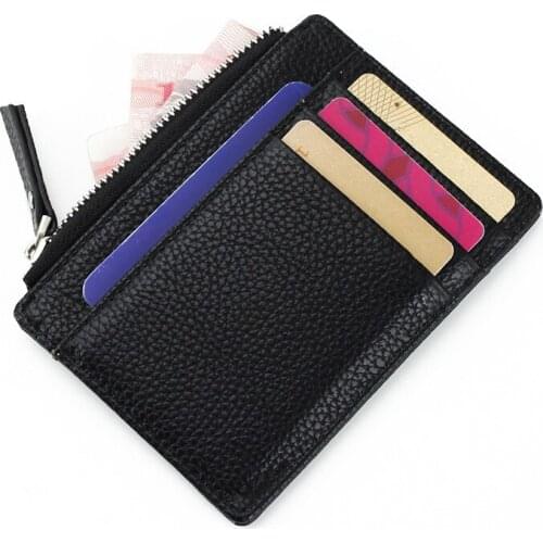 Women Men Lady Wallets Purse Zipper PU Small Mini Soft Thin For Money Card Coin THJ99