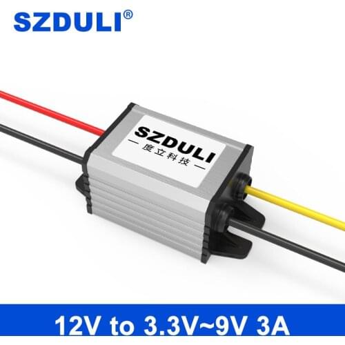 12V to 3.3V 3.7V 4.2V 5V 6V 7.5V 9V 3A power module transformer car DC power supply step-down device CE RoHS waterproof