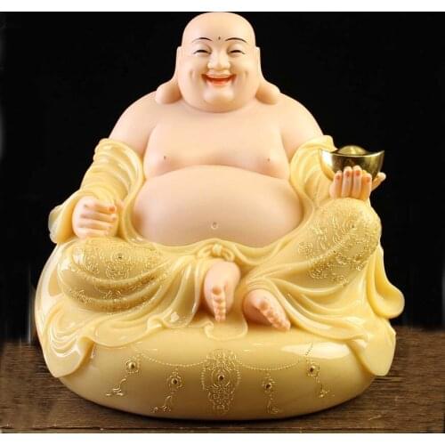 2021 Southeast Asia High grade jade gidling Maitreya buddha God of wealth All-powerful Buddha statue home shop bring good luck