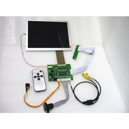 2AV+ VGA 8 inch vehicle-mounted LCD suite Projection screen HSD084ISN1-A00 resolution 800 x600 DIY on-board computer monitors