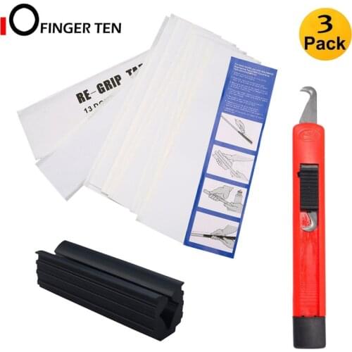 3 Pack/Set Golf Club Regripping Kit Tape Strips Hook Blade Rubber Vise Clamp Hook Blade Remover Tool for Irons Putters