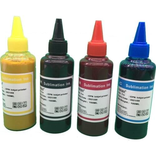 4 Color x 100ML Universal Sublimation Ink For Epson Desktop Inkjet Printer BK C M Y High Quality