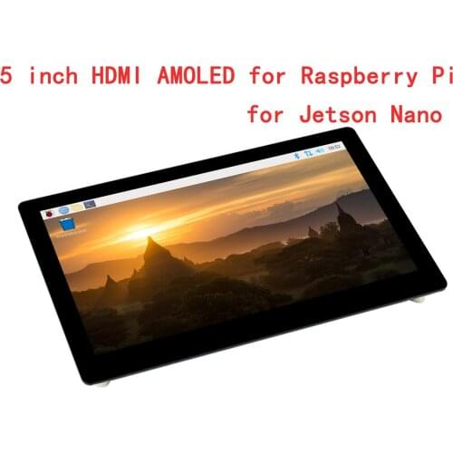 5 inch 960X544 AMOLED LCD Capacitive Touch Display Screen for Raspberry Pi 3 3B Plus 4 4B Nvidia Jetson Nano Kit B01 2GB 4GB