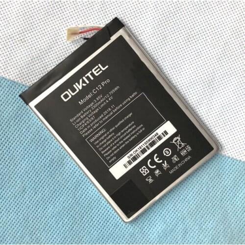 Original Oukitel C12 Pro phone battery 3300mah 3.85V for Oukitel C12 Pro 4G 6.18" Phone MT6739 Quad Core-free shipping