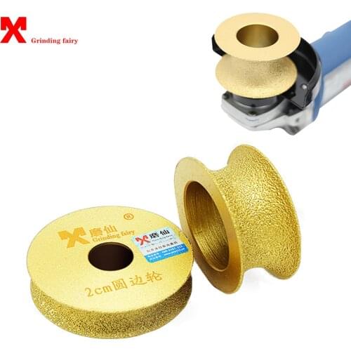 MX Brazed Diamond Angle Grinder Stone Grinding Wheel Semi-circular Edging Round For Glass Ceramic Marble Artificial Stone Edging