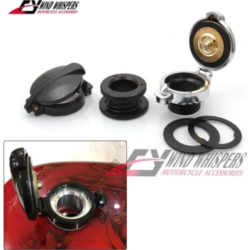 Motorcycle CNC Aluminu Fuel Petrol Gas Tank Cap Oli Cover For Harley Sportster XL883 1200 48 1982 - 2017 Dyna Touring Softail