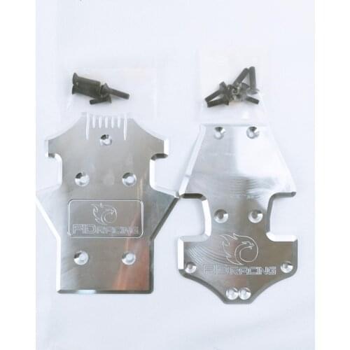FID Racing Aluminum Front Skid Plate+Rear Skid Plate for Losi 5ive T ,Rofun LT ,KMX2 parts