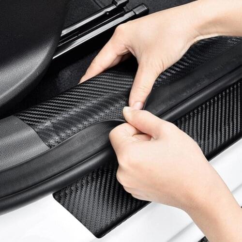Car Sticker Door Decoration Modified Protective Decoration Scuff Sticker Decal Decor For AUDI Fiber Car Plate Accessories D U6S7