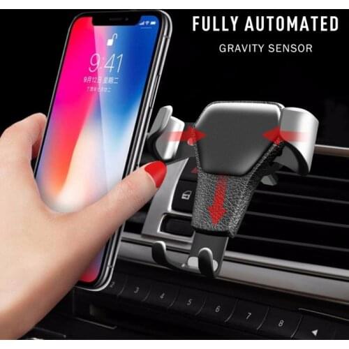 Car Gravity Bracket Car Air Outlet Mobile Phone GPS Navigation Gravity Automatic Bracket For IPhone Xiaomi Samsung Huawei