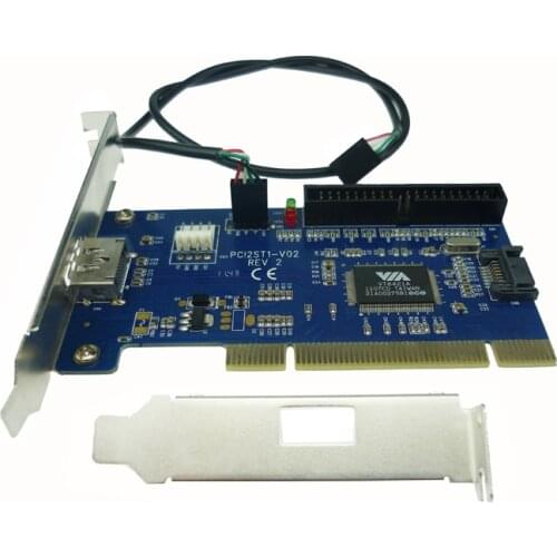 Free shipping eSATA+USB Combo port PCI card internal SATA+IDE hybrid card RAID 40pin pci to power esata