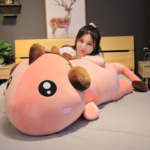 Large Simulation Dinosaur Pillow Plush Toy Doll Sleeping Birthday Gift Christmas Goods Children Toys for Girls the New Year