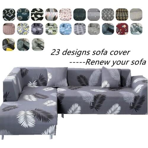 【4 Sizes Geometric Sofa Slipcover 】Sofa cover Chaise Lounge L Sectional Corner Sofa Armchair Protector in Living Room cubre sofá