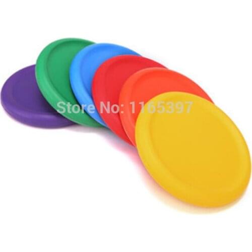 2pc High quality fun soft rubber foam flying disc kids games toys children teenage PE physical training team sports activity