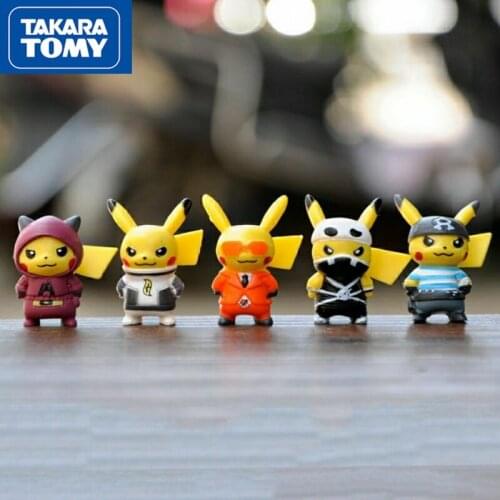 TAKARA TOMY Cartoon Movie Pokemon Action Figure Mini Toy Figure Pikachu Action Figure Model Child Gift Birthday Gift