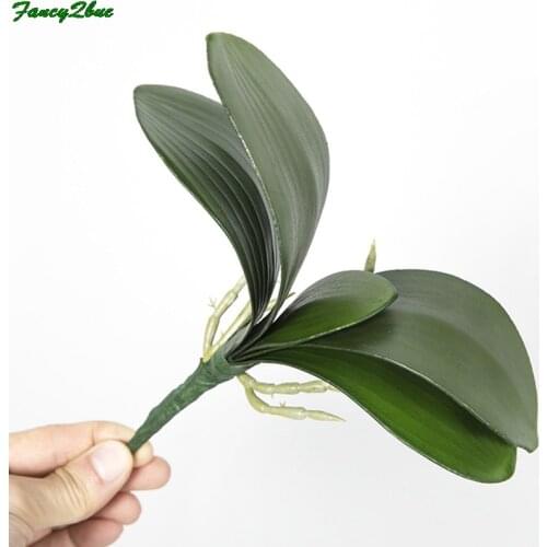 Phalaenopsis Leaf Artificial Plant Decorative Flowers Auxiliary Material Flower Decoration Orchid Leaves Bride Wedding Decor