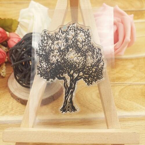 Hot sale tree Transparent Clear Stamps / Silicone Seals Roller Stamp for DIY scrapbooking photo album/Card Making