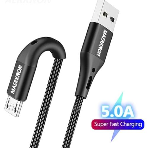 Micro USB Cable 5A 3m Fast Charging Android Micro Data USB Cable for Xiaomi Samsung Huawei phone charging cable кабель микро usb