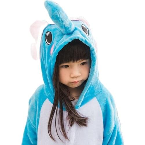 Kigurumi Elephant Kids Anime Onesies Pyjamas Cartoon Animal Cosplay Costume Pajamas Kids Onesies Sleepwear Halloween