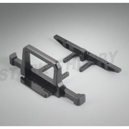 RC Car Classic Metal Front and Rear Bumper with Capstan Mounting Seat for 1/10 RC Crawler Traxxas TRX4 Defender