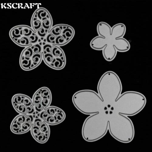 KSCRAFT Flowers Metal Cutting Dies Stencils for DIY Scrapbooking/photo album Decorative Embossing DIY Paper Cards