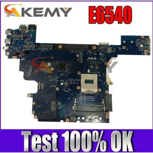 For Dell E6540 Series Laptop Motherboard LA-9414P CN-00C96W 00C96W 0C96W DDR3L 100% Full Tested
