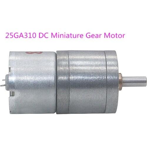 25GA310 6V 12V DC Miniature Gear Motor,All metal Gear low speed DC small motor