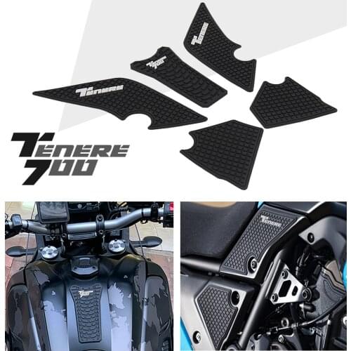 Motorcycle Non-slip Side Fuel Tank Stickers Waterproof Pad Rubber Sticker FOR YAMAHA Tenere 700 T700 XTZ 700 2019 2020