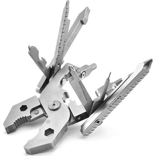 25 in 1 Hand Tool Kit Portable Plier Stainless Steel Multitools Folding Knife Pliers Clamp Multi Plier Wire Stripper Cutter