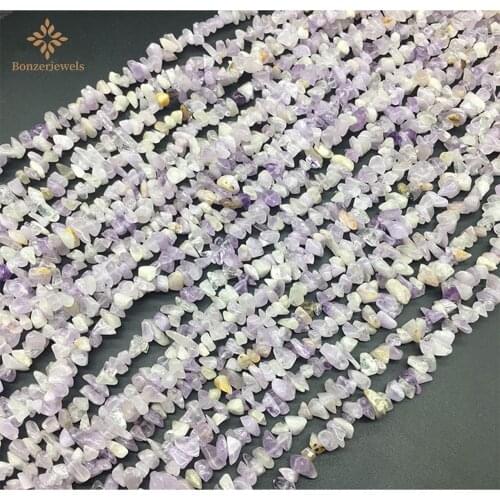 Natural Purple Lavender Amethysts Gravel Irregular Stone Healing Crystals Chip Beads For Jewelry Making Diy Bracelets