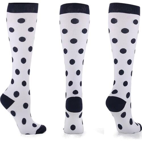 Anti Fatigue Men Women Compression Socks Fit For Sports Pregnancy Edema Varicose Veins Black Pain Relief High Stockings EU 35-46