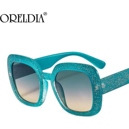 Fashion Oversized Sunglasses Optical Glasses Women Men Colorfuls Glitter Eyewear Luxury Brand Designer Square Eyeglasses UV400
