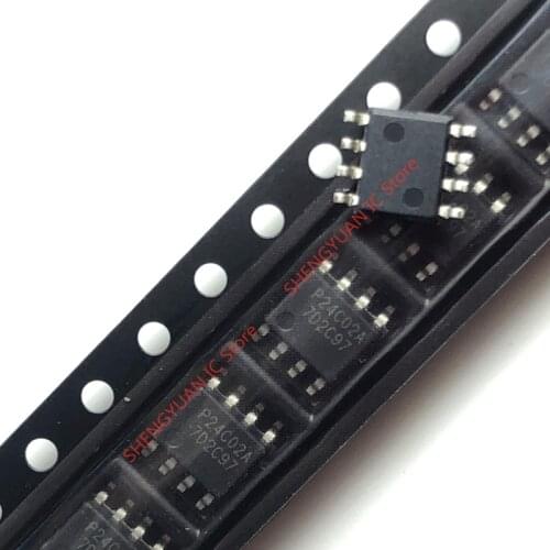 50pcs P24C02A 24C02 24C02A SOP-8 SMD CMOS 2K 2-Wire Serial EEPROM 100% new imported original 100% quality