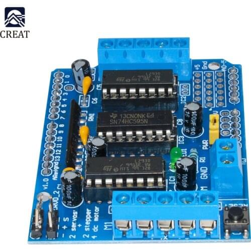 L293D Motor Shield Stepper Driver Board Control Module Motor Drive Expansion Board For Arduino Mega2560 4-Channel H-Bridge 293