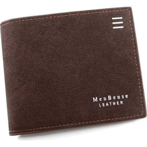 2021 New Casual Wallet for Men Multi-card Slot Short Fashion Wallet Male Youth Thin Three-fold Soft Wallet Horizontal Coin Purse