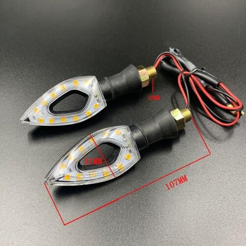 Universal Motorcycle LED waterproof Turn Signal light bicycle For yamaha fz1 fazer fz6r fz8 xj6 fz6 mt-09 FZ-09 mt-07 XT660R